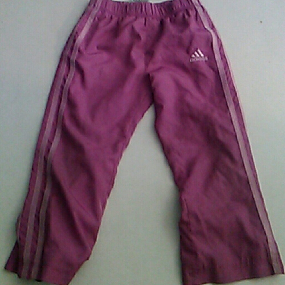 pink girl's adidas sweatpants